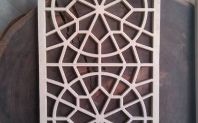 اجرای گره چینی با دستگاه سی ان سی چوب