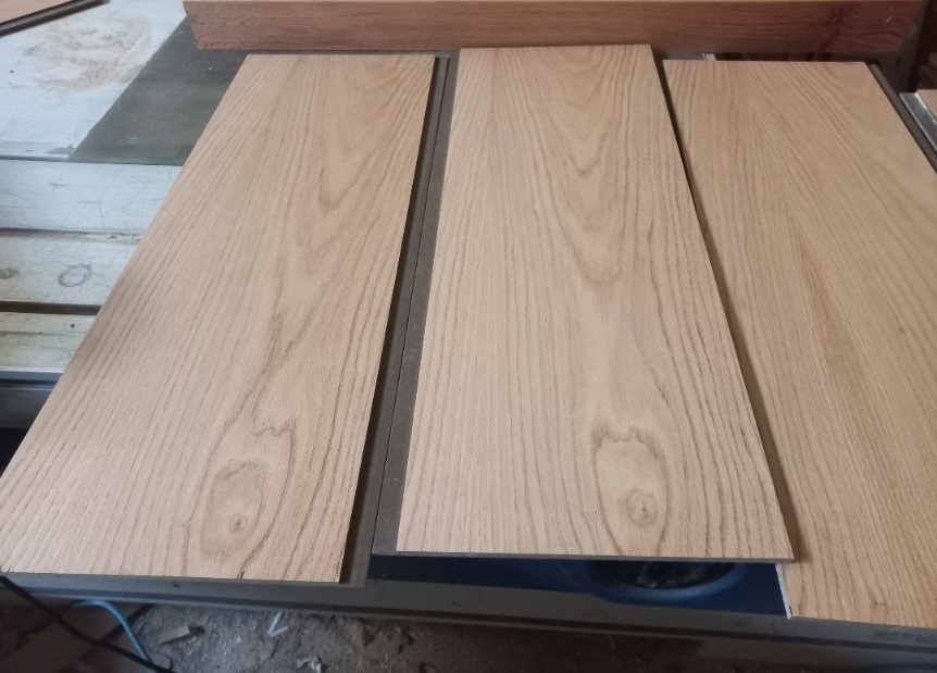 ساخت کف پله باکس و کاور پله فلزی تمام چوب بلوط