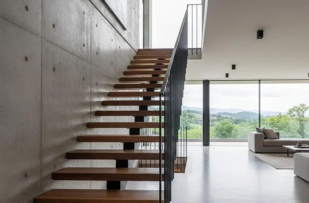 خدمات تخصصی پله فلزی و چوبی در ایران و عراق: از طراحی مهندسی تا اجرای بی‌نقص