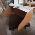 رنگ کاری میز بلوط ، رنگ بلوطی